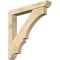 Ekena Millwork Balboa Slat Rough Sawn Bracket w/ Offset Brace, Douglas Fir, 6"W x 40"D x 40"H BKT0604X40X40BOA06RDF - alternate 1